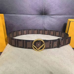 Designer Mens Belt Genuine Leather Belts Width 4.0CM Man Womans Waistband Cintura Ceintures Letters Smooth Buckle Brown Letter Gold Sliver