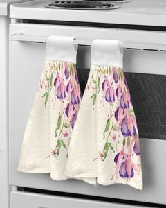 Ręcznik Liście kwiatów Dragonfly Kitchen Cleaning Tkanina Chłonna Ręka Domowa danie domowe