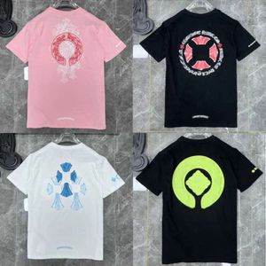 高級クラシックメンズTシャツCHハーツブランドTシャツデザイナーメンメンズトップスティーファッションホースシューサンスクリットクロスプリントTシャツTシャツ41Q6