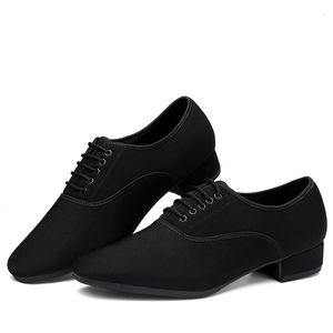 Klänningskor xihaha Ballroom Latin Dance Men Jazz Sneakers för lågklackad professionell eller övning Dancing Oxford Cloth 230921