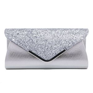 Borse da sera Pochette da sera da donna Pochette da giorno in cristallo femminile Borsa da sposa Banchetto per feste Pochette da sera in oro nero argento Borsa con paillettes a spalla 230921