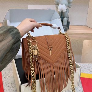 2023 TASSEL Axelväskor Designer Bag Woman Handbag Crossbody Bag Luxurys Handväskor Fashion Envelope Purse 5A