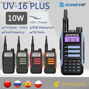 Walkie talkie Baofeng UV-16 plus 10W Walkie talkie IP68 Waterproof CB Ham Radio IP68 Dual Band High Power VHF UHF 50 km długi zakres UV16S UV-82 HKD230922