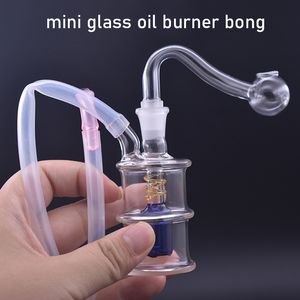 Dhl Free Glass Oil Burner Bong Water Pipes 10mm Female Recycler Dab Rig Hand Bongs Thick Pyrex Heady Ash Catcher for Smoking with 10mm Oil Burner Pipe Cheapest