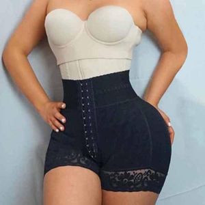 Mulheres Shapers Fajas Colombianas BBL Shorts Dupla Compressão Cintura Alta Com Seção Média Controle de Barriga Curvy Fit