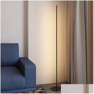 Luzes noturnas 1.2m Modern Led Corner Lamp RGB Colorf Floor Luz de controle remoto Atmosfera Decoração interna Drop Standing Drop Deliver OTBSL