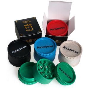 3-Layers Biodegradable Herb Crusher Round Smoking Herb Grinder Plastic Grinder For Dry Herb Tobacco