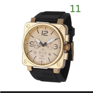 2023 novos relógios de pulso masculinos BR relógio de quartzo sino marrom couro preto pulseira de borracha Ross 6 Han 464