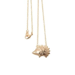 Everfast Whole 10pc Lot Little Hedgehog Pendant Necklaces Long Chain Cute Animal Accessories for Women Kids Vintage Jewelry Lo2902