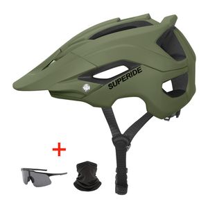 Capacetes de ciclismo Superide Outdoor DH MTB Bicicleta Capacete Integralmente Moldado Road Mountain Bike Capacete Ultralight Racing Equitação Ciclismo Capacete 230922