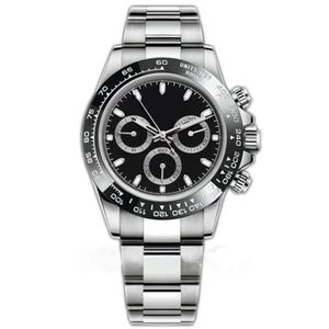 AAA Jakość Srebrna zegarek Automatyczne zegarki Mechaniczny projektant Montre de Luxe 41 mm składana klamra Złota Hardlex Waterproof Waterproof Stopwatc274p