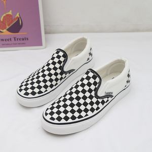 Dress Canvas 2A46a Chessboard For Women Casual Sneakers Ladies Walking Slip On Loafers Sport Shoes Baskets Femme 230922