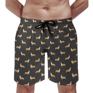 Herren-Shorts, Sommer-Brett, Spaß, Hunde-Aufdruck, Sport, Tier-Aufdruck, Strand, kurze Hosen, lässig, schnell trocknend, Badehose, Übergröße