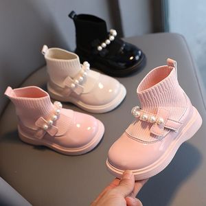 Stövlar mode barn casual skor noslip mjuk botten prinsessa korta stövlar flickor sneakers bekväma promenader skor barn pojke 230922