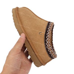Australia Designer Kids Boots Chestnut Tasman Slippers Tazz Mustard Seed Flat Heel Real Leather Children Snow Boot Winter Warm Shoes