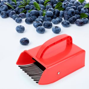 Fruit Vegetable Tools Berry Pickers Scoop with Metal Comb Rakes Handle Garden Blueberry Picking Tool 230923