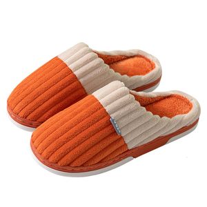 Shoes Home Color Matching Non-Slip Couple Cotton Men's and Women's Warm Slippers 230922