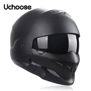 Cycling Helmets 2023 Multi purpose Combination Helmet Retro Motorcycle Cascos Moto Locomotive Personality Half Predator 230923
