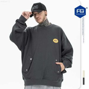 Erkek Hoodies Sweatshirts FGSS WEW | 23 Sonbahar/Kış Yeni Moda Markası High Street Shark Mektubu Nakış Gevşek Yuvarlak Boyun Peluş Sweate9QVU9QV