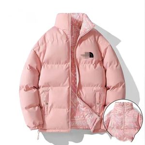 Winter new men's and women's down jacket warm clothes letters solid color printing double-sided multi-color optional