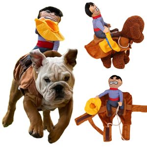 Dog Apparel Halloween Funny Costumes For Small Large Dogs Novelty Pet Cowboy Clothes Dressing Up French Bulldog Chihuahua Party Gift 230923