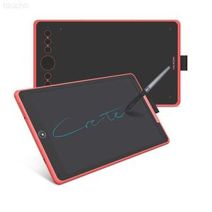 Tablets gráficos Canetas HUION H320M Graphics Tablet LCD Writing Board 9 * 5.6 Incn 2 em 1 Drawing Pen Tablet Bttery-free Digital Stylus 8192 Level L230923