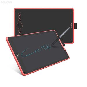 Графические планшеты Ручки HUION H320M Графический планшет ЖК-доска для письма 9*5,6 Incn 2 в 1 Планшет с ручкой для рисования Безбатарейный цифровой стилус 8192 Уровень L230923