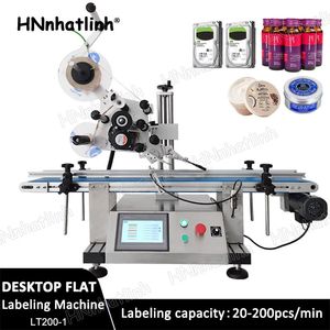 LT200-1 Automatic Bottle Flat Surface Stickers Flat Single Sided Labeling Machine For Square Bottles Book Shampoo Hand Washing