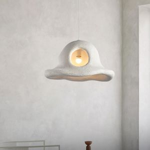 ペンダントランプwabi-sabi chandeliersレストランランプベッドルームベッドサイドヴィラデュプレックスビルディング帽子導入ライトホームステイデコレーション