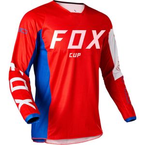 2021 Aşağı Formalar Fox Cup Mountain Bike MTB Gömlek Offroad DH Motosiklet Motokros Spor Giyim Yarış Bisiklet Bisiklet Giysileri