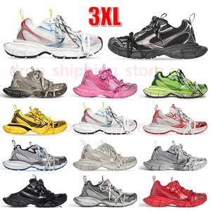 2023 Nuove sneakers firmate 3XL Lacci extra Dettaglio riflettente Uomo Donna Effetto consumato Tess.s. Scarpa da ginnastica da tennis di lusso stampata in nylon in pelle gommata 36-45