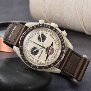 Sprzedawanie zupełnie nowych OMGS Watch Fashion Casual Men Watch Wysokiej jakości Kwarc Pełna funkcja Chronograph Watch235L