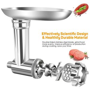 Meat Poultry Tools Stand Mixer Attachment Food Grinder Set Kitchen Grinding for Multifunctional Stainless 230922