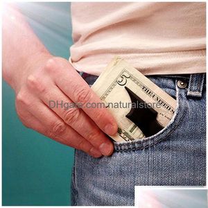 Money Clips Mens Batwing Clip Slim ID Card Bat Cash Holder Magnetic Stainless Steel Drop Leverans smycken DHIOW DH1YN