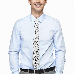 Bow Ties Dalmatian Dog Print slipsar söta fläckar prickar grafisk hals vintage cool krage för manlig cosplay party slips tillbehör