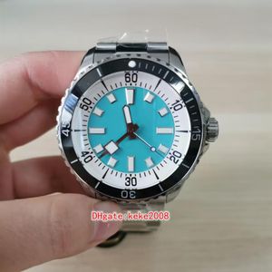 Superp relógios masculinos A17376211L2A1 44mm inoxidável 300 metros à prova d'água cerâmica mostrador azul inoxidável ETA 2824 movimento automático mec2329