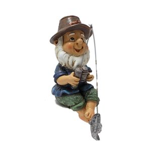 Oggetti decorativi Figurine Scultura nana da pesca creativa Protezione solare impermeabile Design ingegnoso per la decorazione del giardino domestico all'aperto 230923