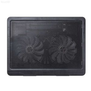 Bärbara kylkuddar Kylkylor Basen Laptop Cooling Pad Gaming Laptop Stand Cooler Two Fans USB Notebook Stand för Laptop L2309230