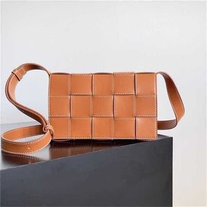 Kassetten Crossbody Bag Bottegvenets gewebt