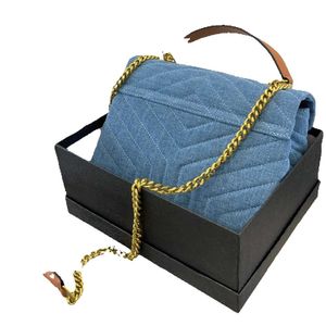 9a 봉투 체인 가방 크로스 바디 디자이너 브랜드 가방 토트 데님 2023 핸드백 패션 어깨 고품질 가방 여성 편지 지갑 전화