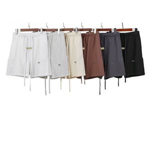 Pantaloncini da uomo Ess Pantaloncini da uomo Uomo Donna Designer Corti Pantaloni in vita elastica spessa in puro cotone al 100% Lettera riflettente