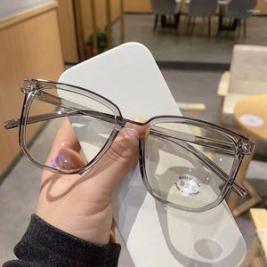 Occhiali da sole Occhiali da vista anti-luce blu per donna Uomo Coreano Classico telaio quadrato Occhiali da vista semplici Occhiali per computer Accessori per occhiali