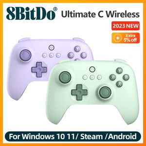 Oyun Denetleyicileri Joysticks 8bitdo - PC Windows 10 için Ultimate C Kablosuz 2.4G Oyun Denetleyicisi 11 Steam PC Raspberry Pi Android 230923