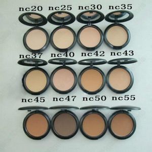 Face Powder Makeup Plus Foundation Pressed Matte Natural Make Up Facial Easy to Wear 15g All NC 12 Colors for Chooes5499