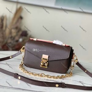 Damen Umhängetaschen TOP Qualität M46279 POCHETTE EAST WEST Designer Baguette Handtasche Geldbörse Hobo Satchel Clutch Tote Flap Chain Cross Body Umhängetasche