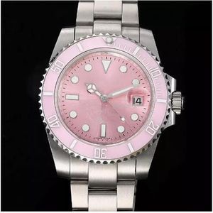 Najwyższa jakość 116610LN Różowa tarcza ceramiczna ramka ze stali nierdzewnej szafir szklarnia lustro szklane automatyczne mechaniczne mechical Wonens Watchs220f
