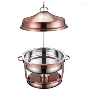 Geschirr-Sets Custom Bronze DES 9,0 l Chafing Dish OEM Design Dishes Südafrika Hochwertiges rundes Chaffing Pour Buffet