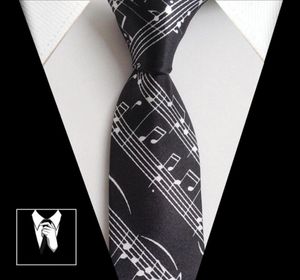 Fashion Slim Tie Music Piano Student Neck Tie Ties Gifts for Men Butterfly Shirt Music Tie6452241