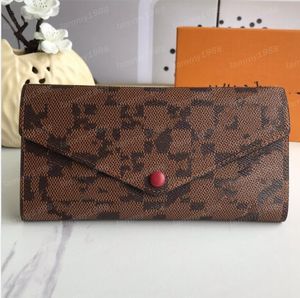 10A Josephine Wallet Fashion Clutcal أكياس محفظة Leathers Buckle Flap Card Presher Women Classic Long Coin محافظ مع صندوق M60708