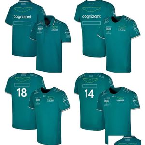 Abbigliamento da moto F1 2023 T-shirt ufficiale da uomo per pilota Forma 1 T-shirt da corsa per squadra T-shirt da pilota 14 e 18 Maglia oversize Dro Dhj2T